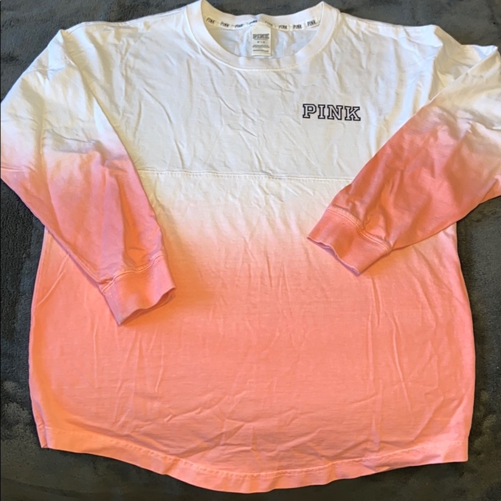 PINK VS ombré long sleeve